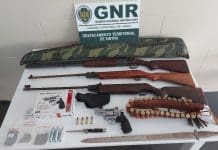 Apreensão de armas por violência doméstica em Colares
