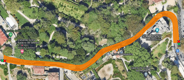 Semáforo vai gerir trânsito da Rua Barbosa Du Bocage entre Seteais e a Regaleira