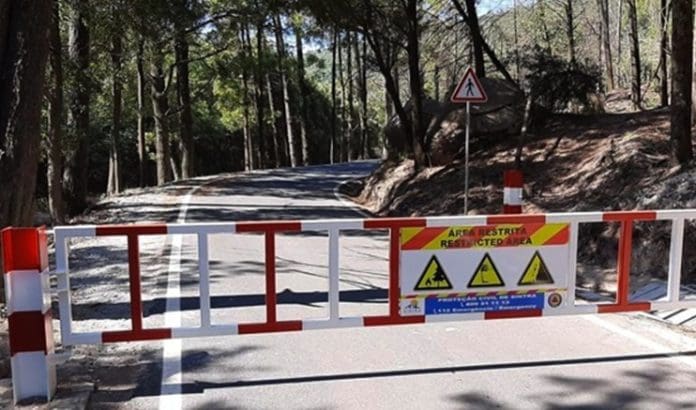acesso serra sintra fechado