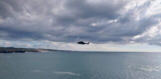 Buscas por pescador caído ao mar na Biscaia-Azóia (Sintra) | DR Autoridade Marítima Nacional - arquivo